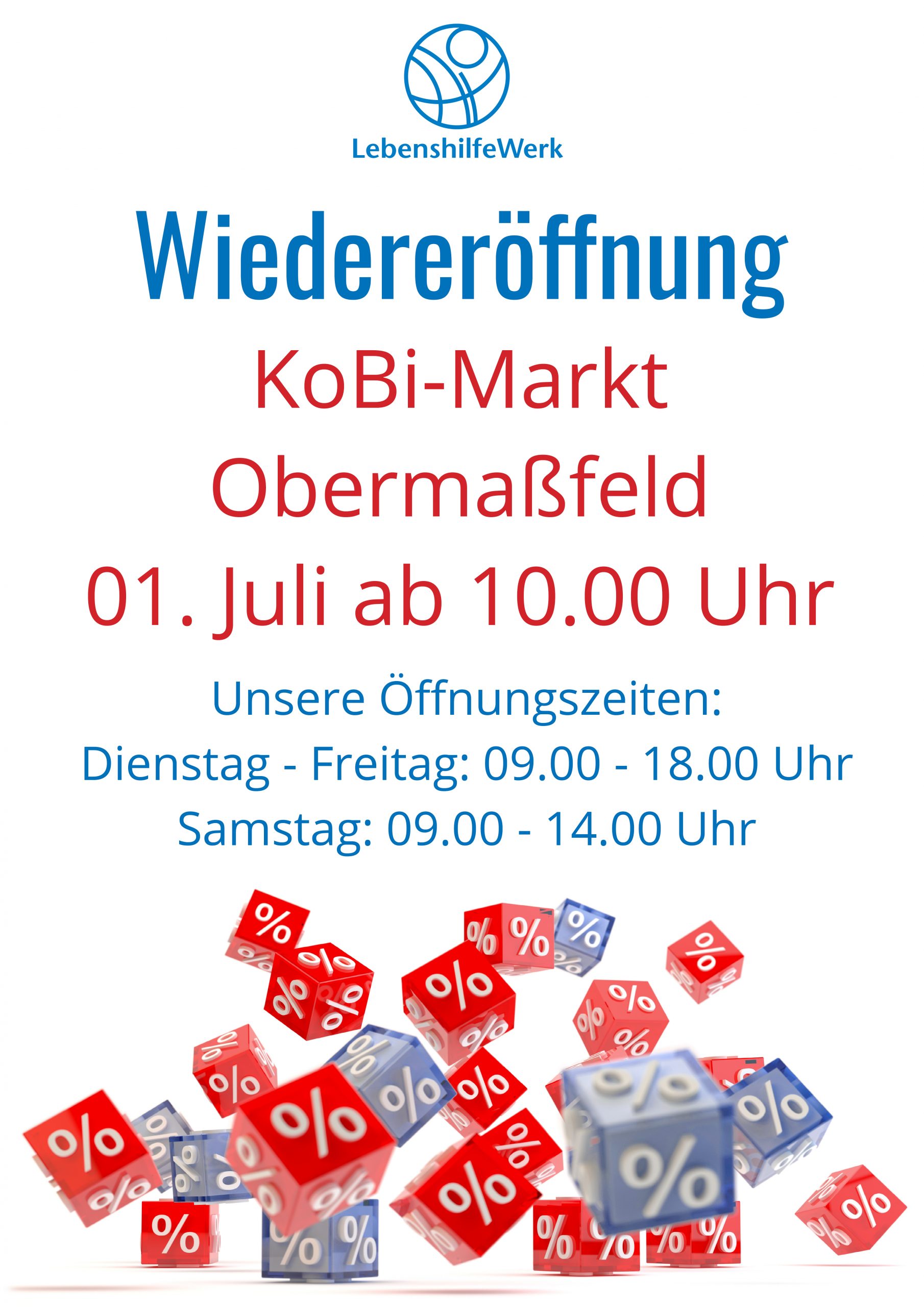 01. Juli – Eröffnung KoBi-Sonderpostenmarkt Obermaßfeld