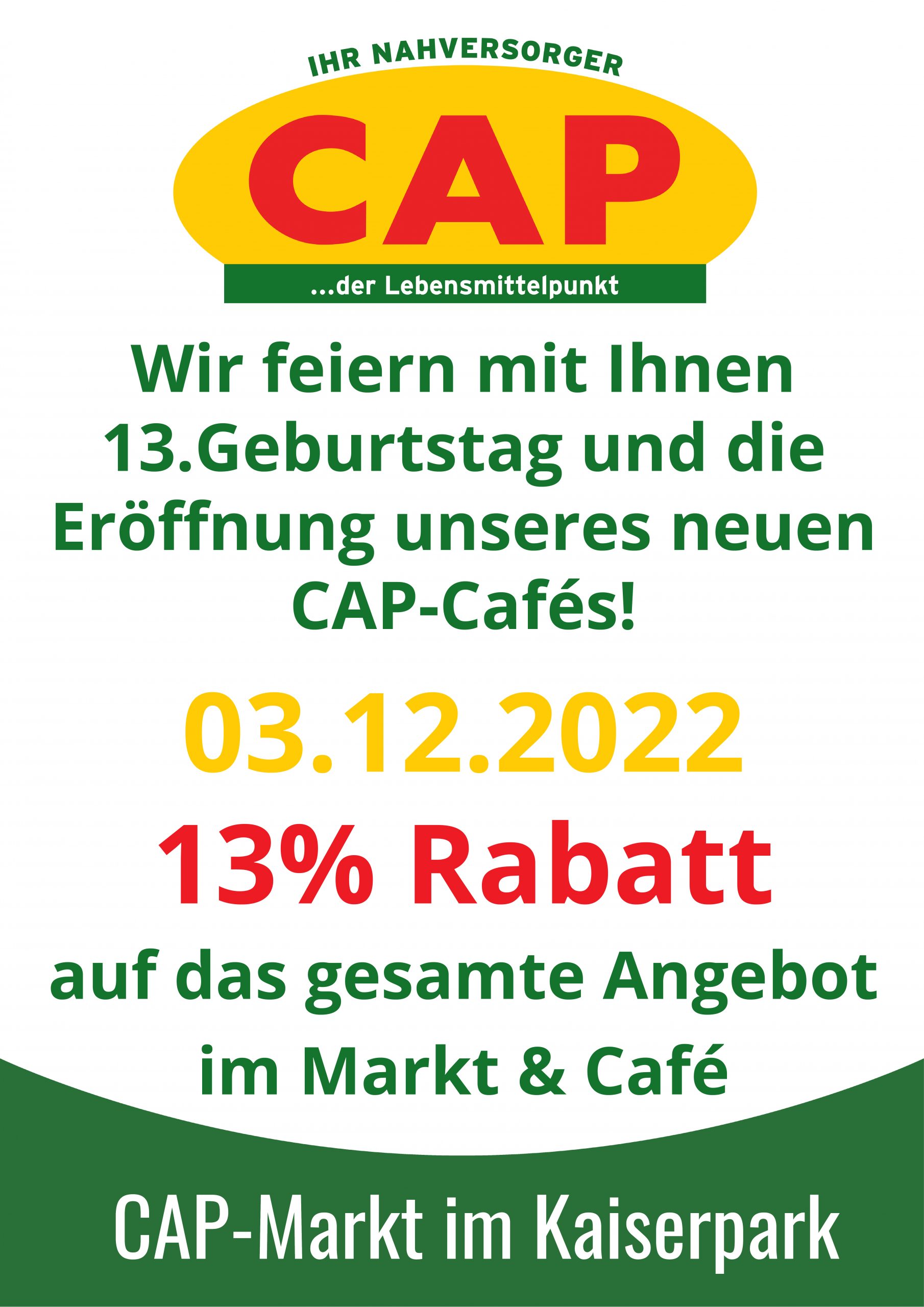 Featured image for “CAP-Café eröffnet am 03. Dezember”