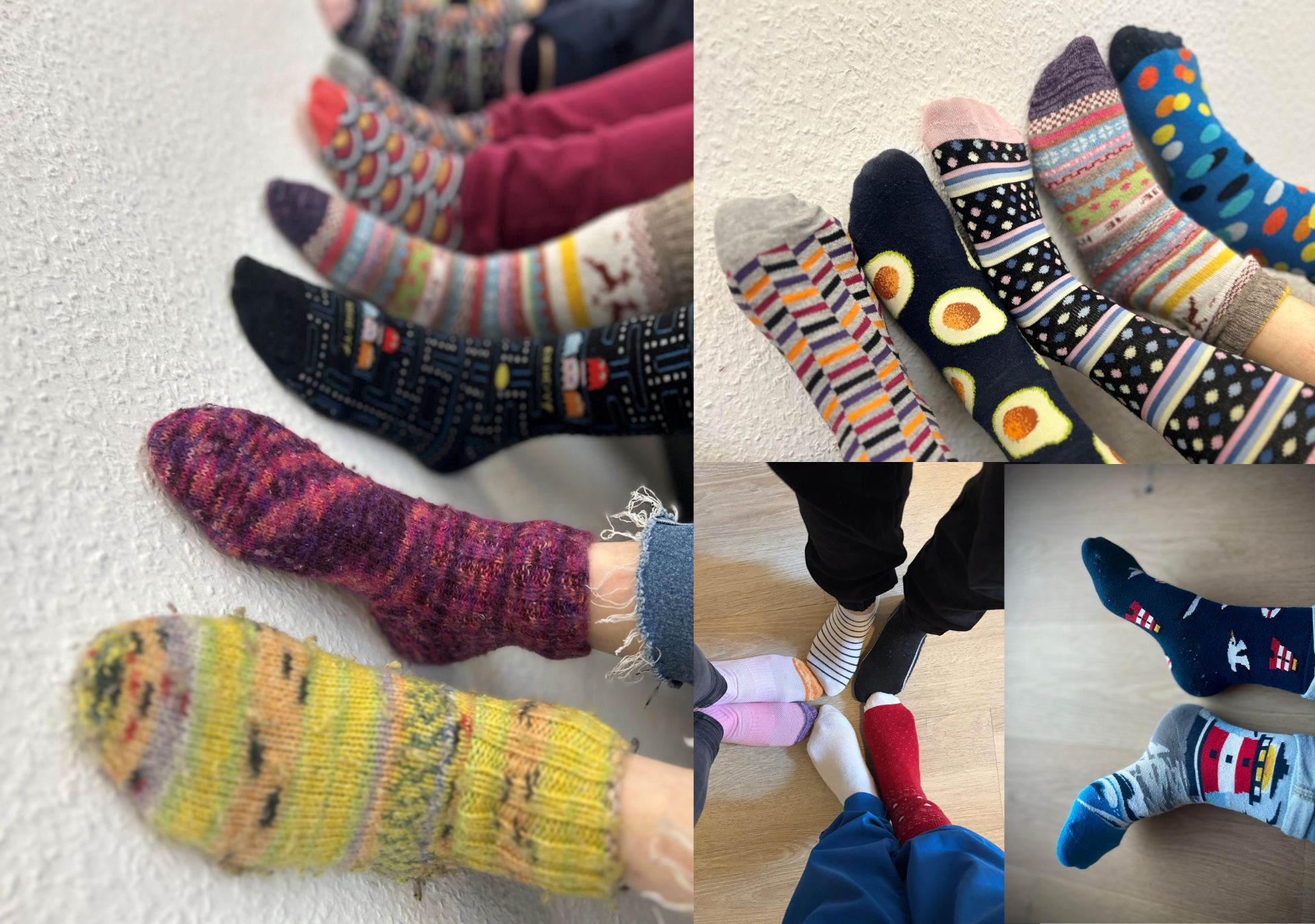Bunte Socken bei der Lebenshilfe Südthüringen