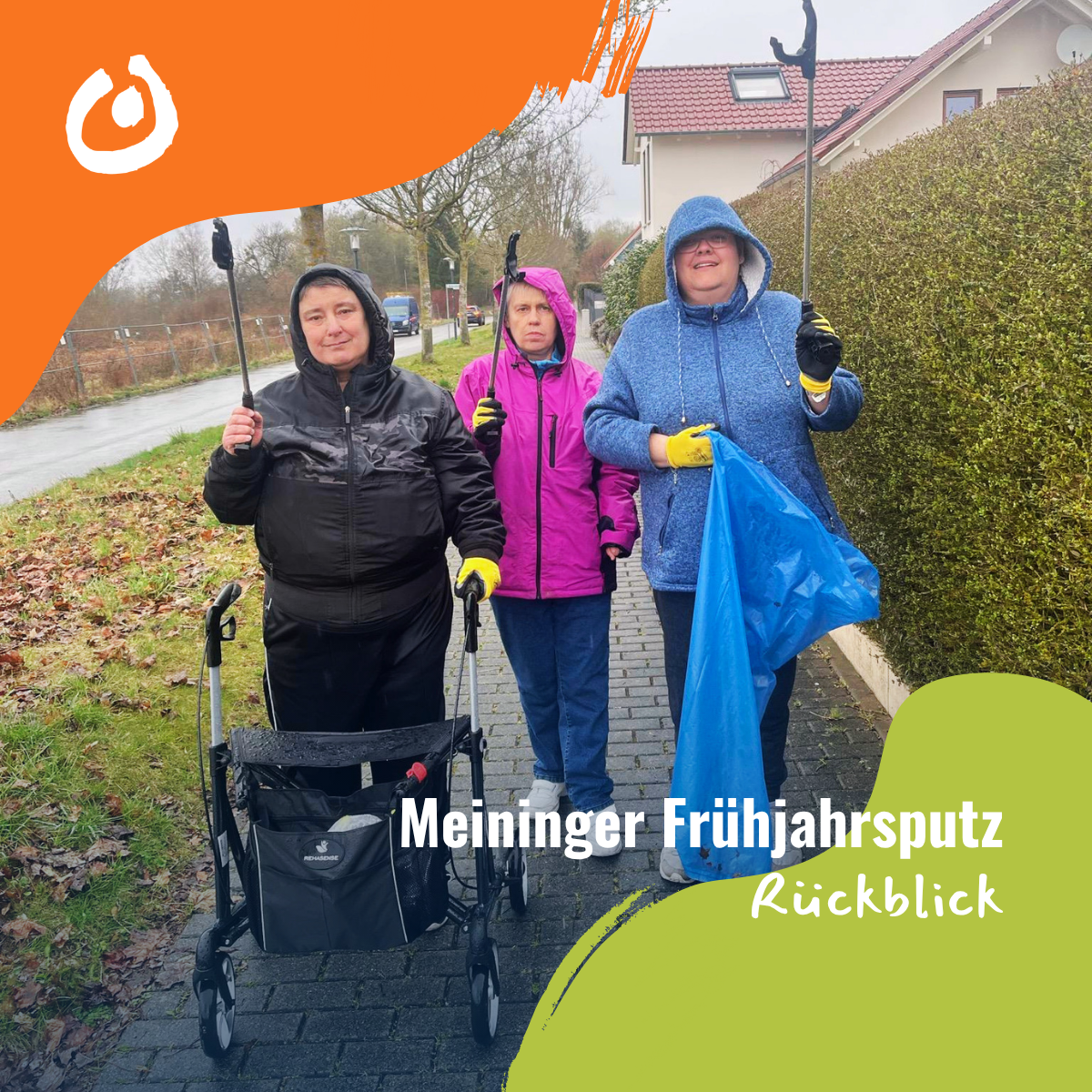 Featured image for “Gemeinsam für ein sauberes Meiningen: Erfolgreicher Frühjahrsputz trotz Regen”