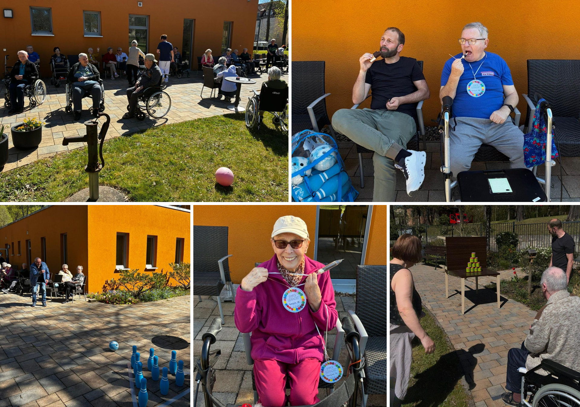 Fotocollage Sportfest Haus LebensWert