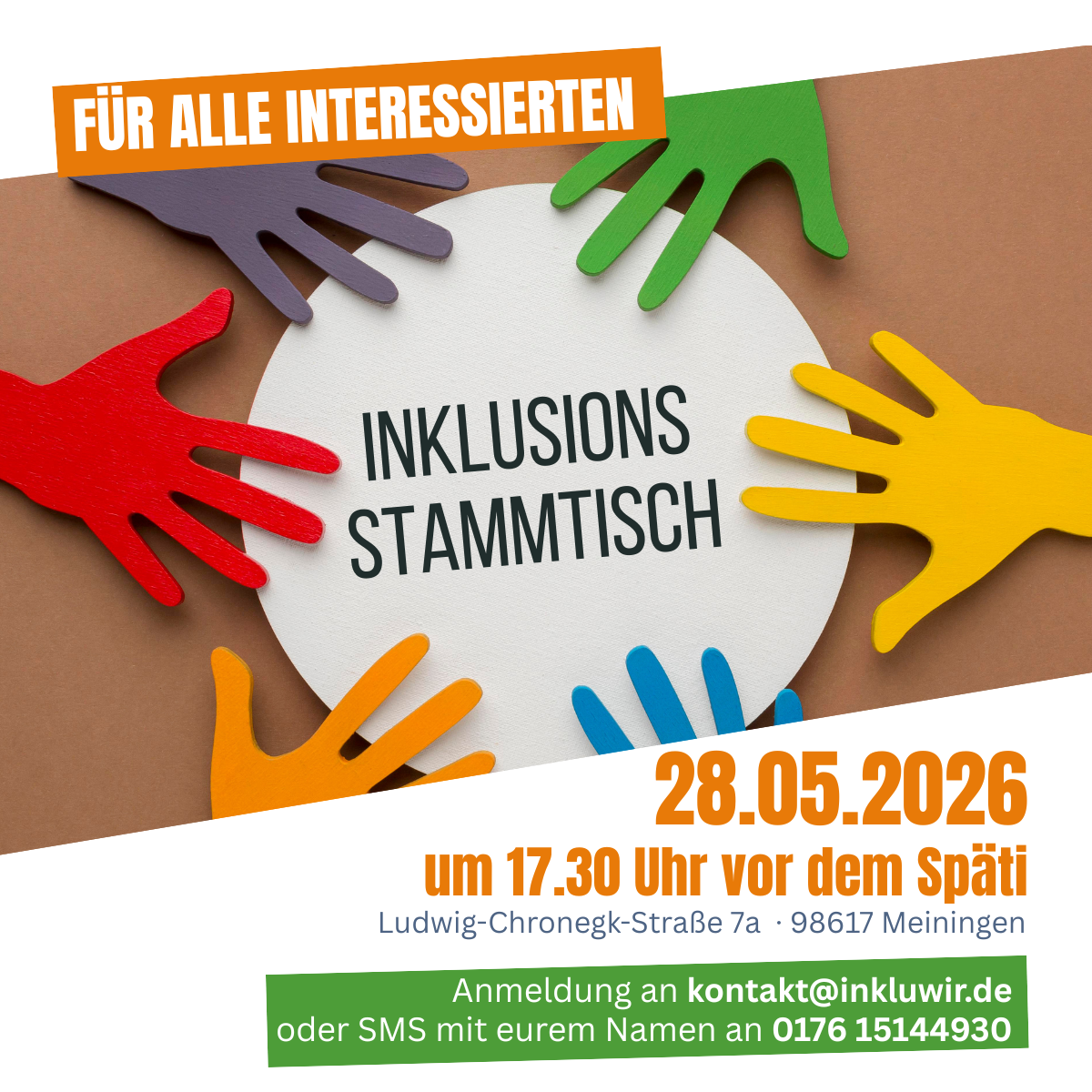 Featured image for “Inklusions-Stammtisch lädt zum offenen Austausch nach Meiningen ein”