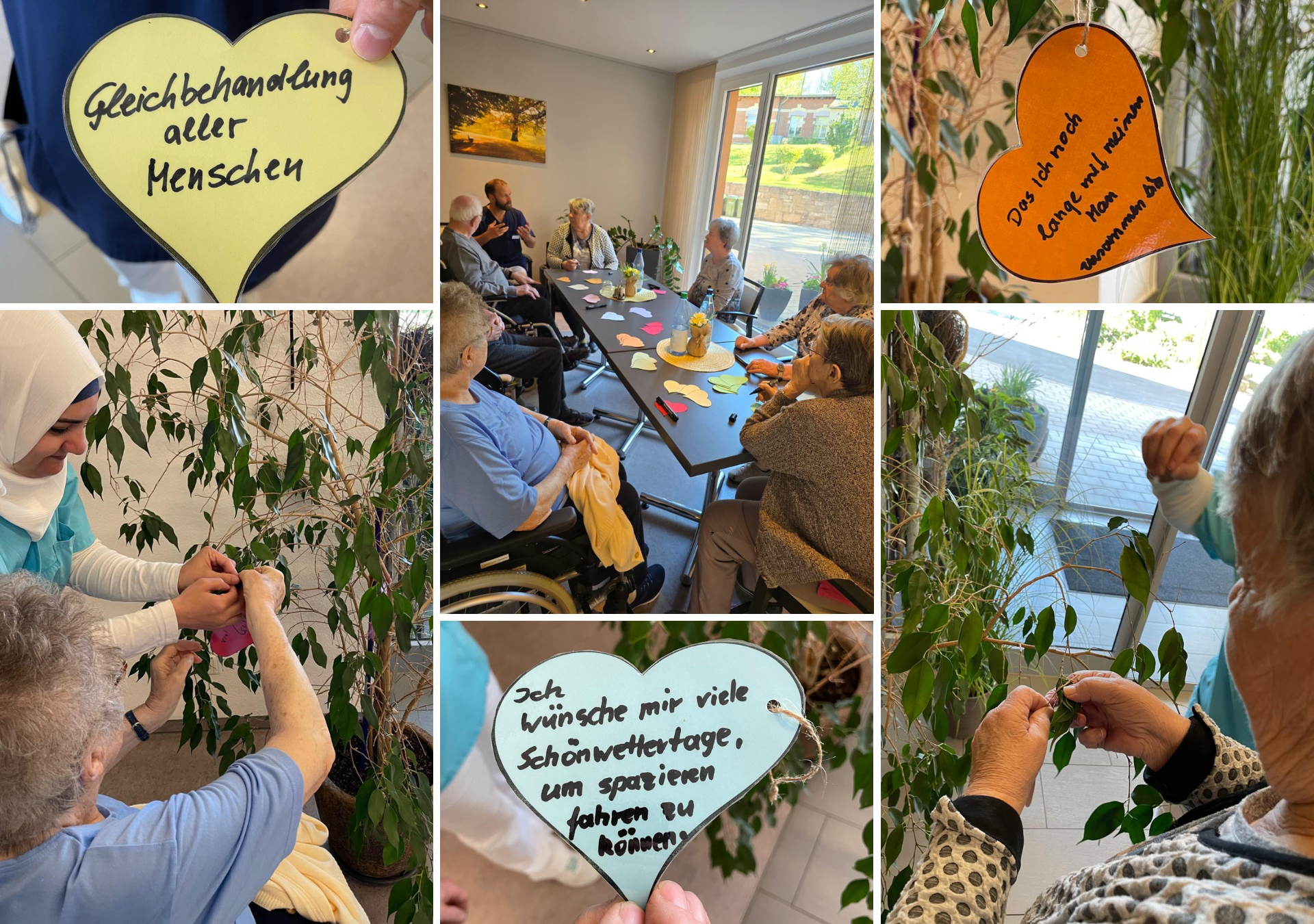 Fotocollage vom Tag des Wunsches im Haus LebensWert