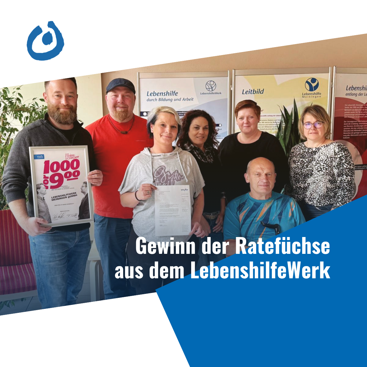 Featured image for “LebenshilfeWerk Meiningen gewinnt 500 Euro beim MDR Thüringen Radio-Quiz”
