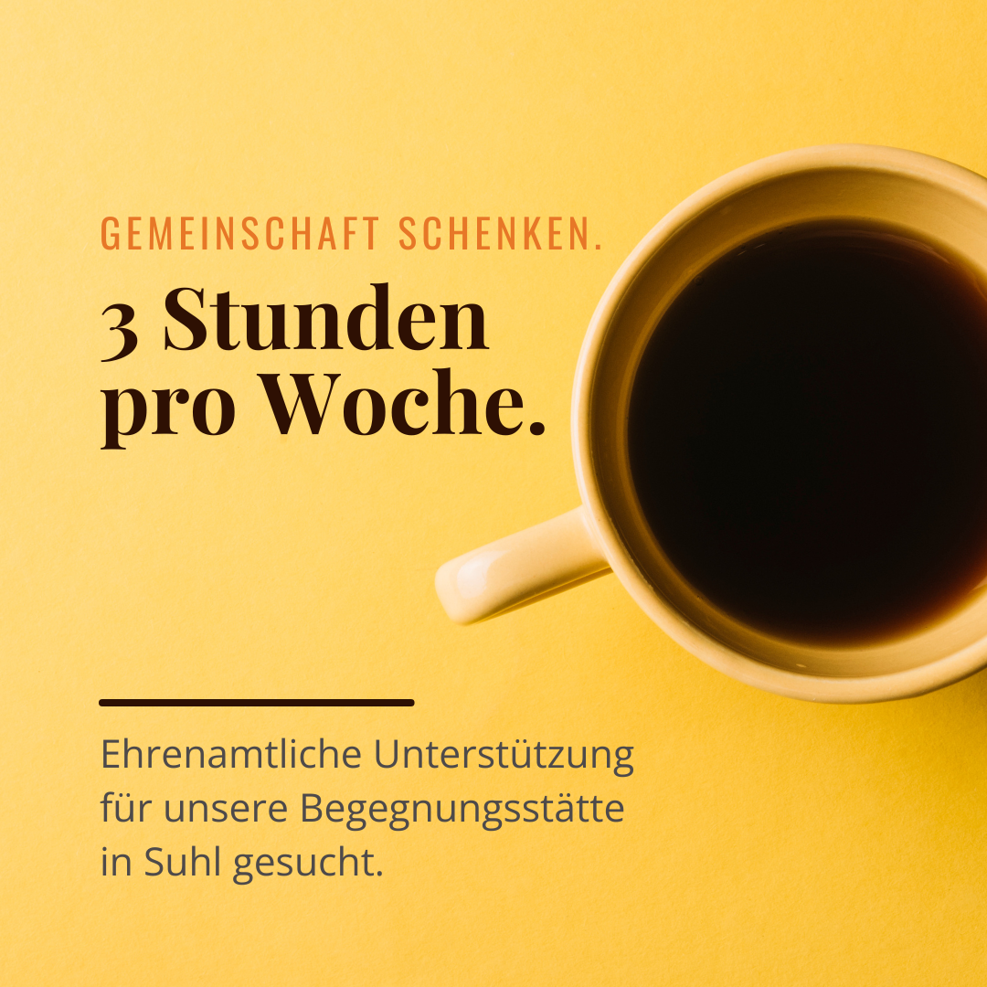 Featured image for “Gemeinsam gegen Einsamkeit: Ehrenamtliche für Begegnungsstätte in Suhl gesucht”