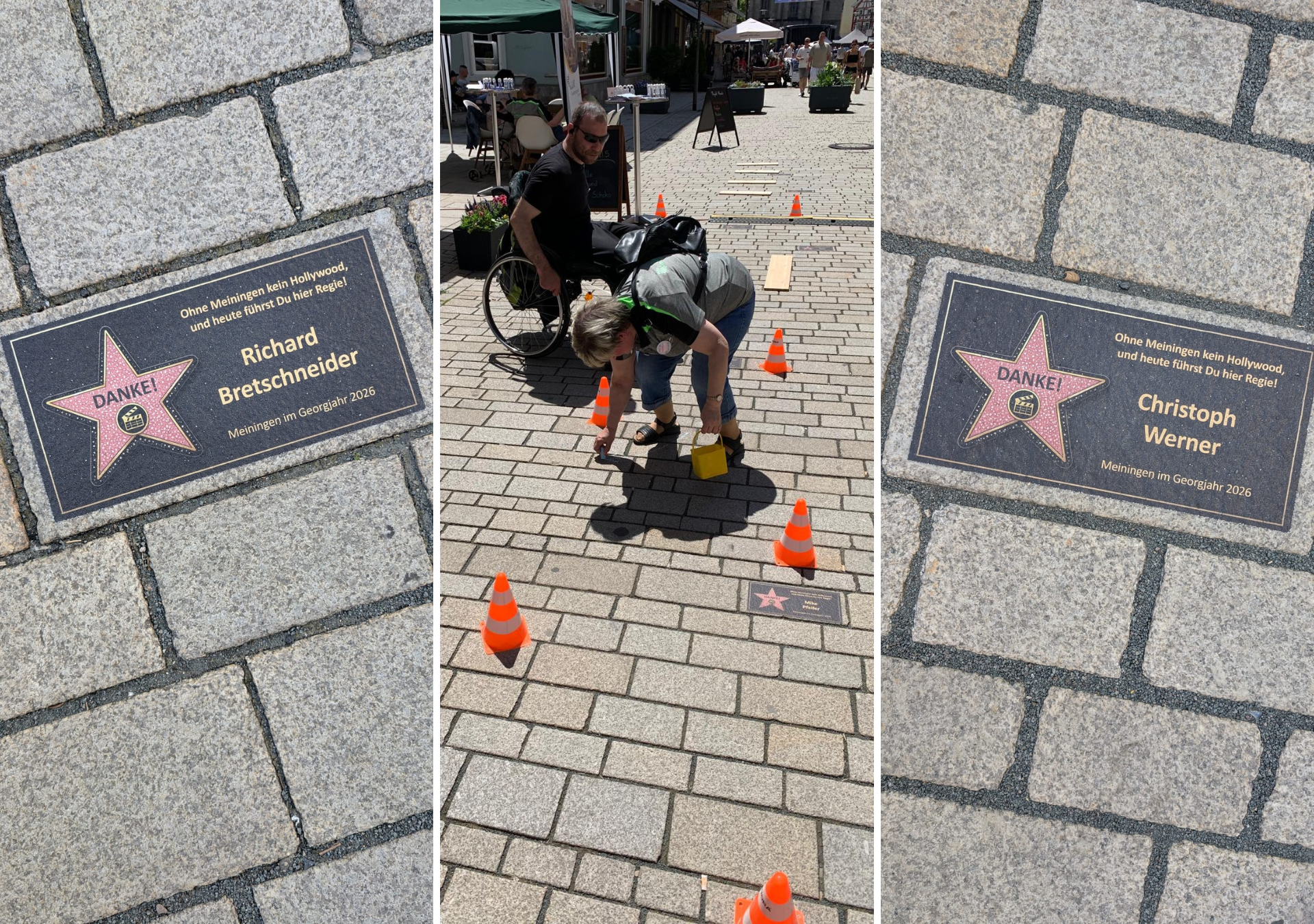 Walk of Fame und Rollstuhl-Parcours