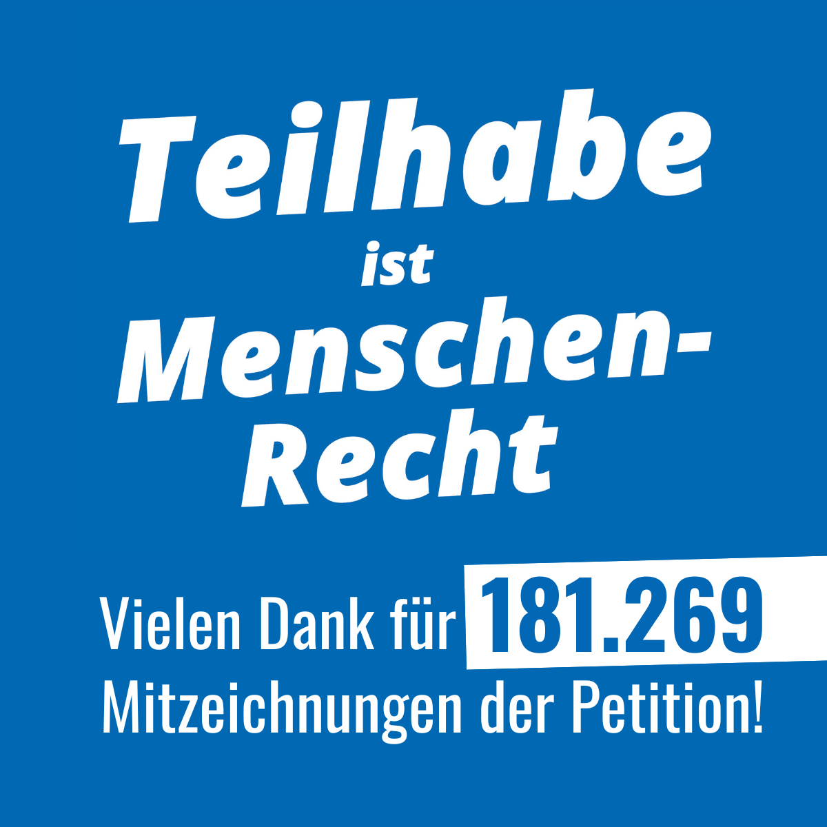 Featured image for “181.269 Stimmen für Teilhabe: Petition der Lebenshilfe wird im Bundestag beraten”